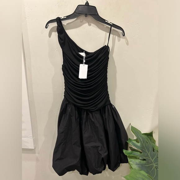 Elexiay Lagos Asymmetric One-Shoulder Mixed Media Dress ✨🔥🔥SZ M - Picture 11 of 11